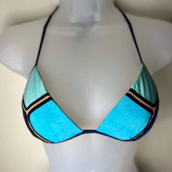 Womens Gottex Blue 2 Pc Bikini Swimsuit 8 - Picture 3 of 6